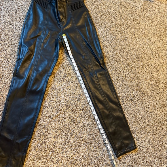 Express Black Faux Leather Pants - Picture 11 of 11
